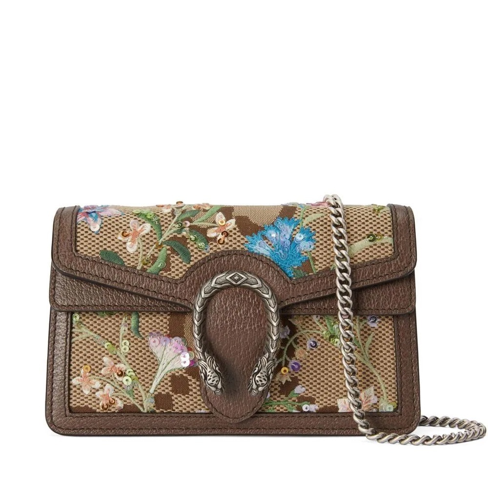 GUCCI MINI GIANT LOGO GG DIONYSUS BAG CROSSBODY SEQUIN